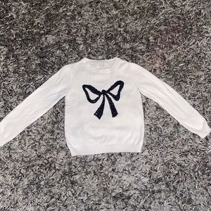 Girls White Sweater Size M 7/8